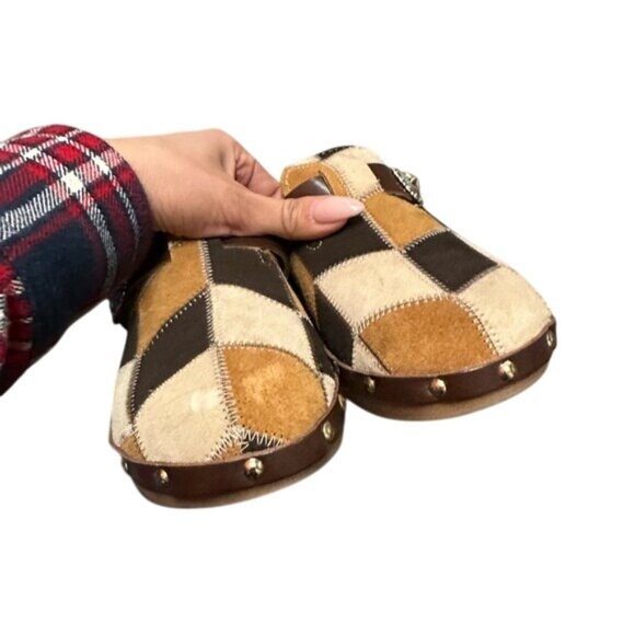 KATE-CATE Allegra Patch Suede Clog - Picture 7 of 11